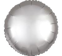 Amscan Silk Lustre Silver Round PKG