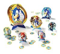 amscan- Sonic Kit de Centre de Table - 33 cm | Multicolore | 1 pièce, 282837