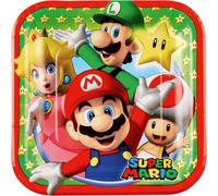 amscan Super Mario 8 petites assiettes