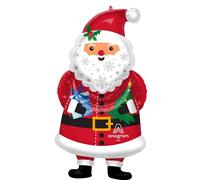Amscan Super Shape 4490275 Ballon Gonflable Père Noël, 48 x 86 cm, décoration de Noël