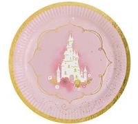 Amscan tableau de fête princesse 23 cm 8 pièces Roze G