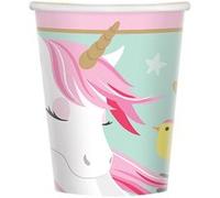 Amscan tasses de fête licorne 8 pièces 266 ml Roze G