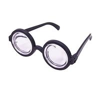 amscan- Thick Nerd Horn-Rimmed Glasses Accessoire pour déguisement, Mixte Adulte, 9909450, Claire, Taille Unique