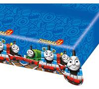 amscan Thomas & Friends Nappe-Plastique Thomas Le Train, 552160, 120 x 180 cm, Bleu