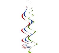 Amscan - Tourbillon - Décoration suspendue, plastique pack de 12 SG31033 (taille unique) (Coloré)