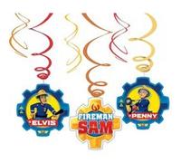 Amscan tourbillonnant pompier Sam 6 pièces 60 cm Multicolor G