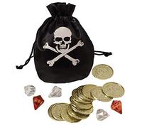 Amscan Trésor du pirate (sacs à main, pièces de monnaie, pierres précieuses) Multicolore