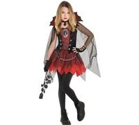 Amscan Vampierfilles costumées 4-6 ans noir/rouge 3-pièces Rood G