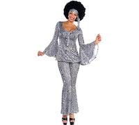 amscan - Womens 1970's Disco Dancing Queen Fancy Dress Costume