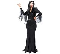 amscan - Women's Officially Licensed Morticia Addams Halloween Costume Size: 8-20