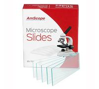 AmScope BS-72P 72 lames de microscope vierges pré-nettoyées avec bords au sol
