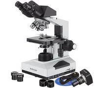 AmScope Complet à 7,7 Kilogram Professionnel jumelle Biologique composé Microscope 40 x -2000 X avec 3D Deux Couche mécanique Scène + Appareil Photo 1,3 MP Digital USB