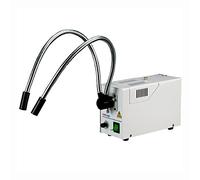 AmScope HL250-AY Dual-Gooseneck Fiber Optic Stereo Microscope Light, 150W Halogen Light Source, 110V-120V by AmScope