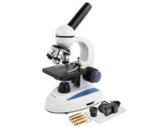 AmScope M158C Cordless Compound Monocular Microscope with WF10x and WF25x Eyepieces