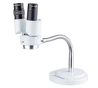 AmScope - Microscope stéréo jumelles grossissement x 8 avec rotation à 360° - Dental, laboratoire, réparation électronique, soudure, éclairage col de cygne - SE508