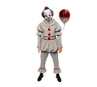 AMSCR Déguisement pour homme Pennywise le clown pour adulte - Cirque d'Halloween - Tour de poitrine : 127 cm