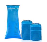 AMSGANK 30 Pièces Sac de Vomissement Portable, 1000ml Sac a Vomi Haute Densité Étanches Pratiques Vomit Bags pour Voiture et Voyage Femmes Hommes Enfant Adulte (Bleu)
