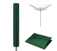 AMSGANK Housse de Protection pour Séchoir à Linge Rotatif avec Fermeture Eclair, 600D Oxford Housse Sechoir Parapluie Imperméable et Résistant aux Intempéries (165x16x16cm)