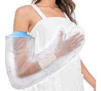 AMSGANK Protège Bras Plâtre Adulte, Protections pour Plâtre Imperméable Protection Bras Douche Couvre-main Plâtré Réutilisable Protège-plâtre Bras pour les Mains Blessées, le Poignet (Full Arm)