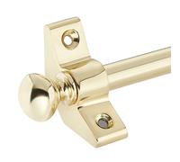 AMSKA INTERNATIONAL Lot de 13 tiges pour tapis d'escalier - Embout rond - Laiton poli - Convient pour les tapis jusqu'à 70 cm de large ou étroit