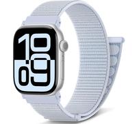 AMSKY Boucle Sport Nylon Compatible avec Bracelet Apple Watch Se 40mm 44mm 46mm 42mm 45mm 41mm 38mm 49mm, pour iWatch Serie 11 10 9 8 7 6 5 4, SE Ultra 3 2 1, Nuée Bleue, 46mm/44mm/45mm/49mm