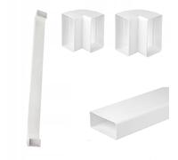 Amslight Kit Passe-câbles TV 150 cm | Goulotte de câbles encastrée, invisible, blanc