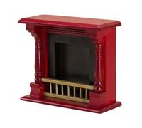 AMSLSIU 1/12 échelle Maison de poupée modèle Miniature cheminée Cadeau pour Les Enfants Qui adorent Les Aventures de Maison poupée modèle Miniature cheminée en Bois Simulation Meubles Jouet