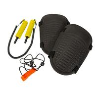 AMSLSIU 1 Ensemble de Coussinets de pêche durs Portable pic à Glace Support sifflet épaississement équipement Garde Accessoires d'attirail d'hiver, Jaune