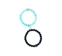 AMSLSIU 1 paire homme cristal perlé Bracelet décor bijoux Bracelets cadeau Bracelet habillage fête voyage quotidien travail, Bleu