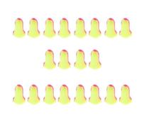 AMSLSIU 10 paires de bouchons d'oreille en mousse souple, coniques, pour voyage, sommeil, prévention du bruit, jaune