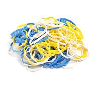 AMSLSIU 100 pièces bande de caoutchouc de couleur aléatoire bandes pigments permanents antichoc usage domestique accessoires d'intérieur fournitures outils