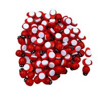 AMSLSIU 100 pièces bouton en bois exquis abeille motif coccinelle fournitures de couture attache amovible boutons à tige colorée