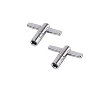 AMSLSIU 2 pièces en alliage de Zinc clé en forme de T bouche carrée Instrument réglage attentionné conception Percussion clé universelle