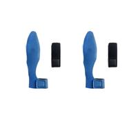 AMSLSIU 2 pièces Pointe de Canne à pêche élastique Doux Lisse Couverture Garde Capuchon Bandage Manchon Protecteur attirail Accessoires, Bleu