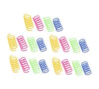 AMSLSIU 20 pièces Chat Printemps Jouet félin ami diverti et Actif en Plastique Chaton Ressorts en Spirale Chat Ressorts en Spirale