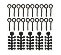 AMSLSIU 20 pièces Crochet Bouchon en Plastique Outil Accessoires de pêche pour Spinner émerillons équipement de Sport Robuste raccords équipement, sans Anneau 002