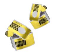 AMSLSIU 200 Pièces Gel Ongles Conseils Ongles Extension Guide Autocollants Étanche Étiquette Universelle Salon Fournitures Équipement Art