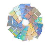 AMSLSIU 26 Feuilles Nail Art Modèle Autocollant Débutants Manucure Accessoire Dames Pochoir Autocollants Doigts Ornement Accessoires