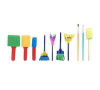 AMSLSIU 30 pièces/Kit Peinture éponge Brosse Intelligence éducation Dessin brosses Portable Jouets Accessoires Cadeaux Enfants
