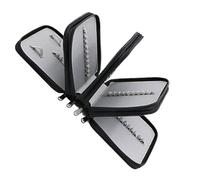 AMSLSIU 4 Couches étui à 72 Fentes Pratique Oxford Tissu Couleur Stylo Sac Aquarelle Maquillage Brosse Stationnaire boîte avec Fermeture à glissière école