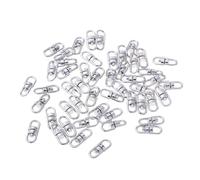 AMSLSIU 50 Attaches Porte-clés pivotantes en Alliage de Zinc. Rotation à 360°. Solides et faciles à Manipuler.