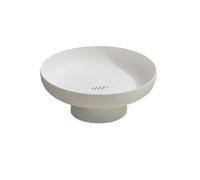 AMSLSIU ABS fruits bol Portable couleur unie remplacement séchage ménage salon Snack écrou plateau assiette panier accessoires, Blanc