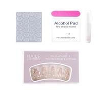 AMSLSIU Accessoire de Nail Art de Nude Light pour le marché niche haut gamme, ABS soigneusement conçu, Nail Art trapézoïdal moyen à long