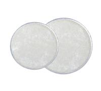 AMSLSIU Accessoires pour conga et djembé, percussions africaines. Peaux de 8 et 10 pouces en cuir synthétique pour une meilleure sensibilité sonore.