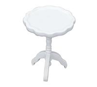 AMSLSIU Accessoires pour Maison de poupée Miniature : enrichissez Votre expérience de Jeu avec Une Table de Jardin et des Meubles Miniatures (Ensemble de , Blanc
