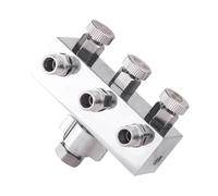 AMSLSIU Adaptateur pour tuyau d'air, compresseurs d'air de pulvérisation, accessoires pour aérographe compact, raccord réglable offrant une grande polyvalence, raccord pour, 1 entré, 3 sortis