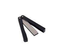 AMSLSIU Aiguiseur de poche meule pliée pierre à aiguiser légère appareils ménagers pour barbecue outils poignée antidérapante