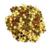 AMSLSIU Ajout de confettis de table étoiles à la dispersion d'étoiles de mariage, étoile à cinq branches scintillante, saupoudre de Pour joie pour les rassemblements, Or, 6mm