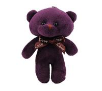 AMSLSIU Animaux en Peluche Petit Ours poupée Design Porte-clés Adorable Main se Sentir Bien Exquis ménage approvisionnement créatif Porte-clés, Violet