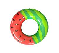 AMSLSIU Anneau de Fruits coloré Flotte pour Les fêtes en Piscine, recommandé pour Les 9 Ans et Plus, Natation Gonflable, Pastèque avec Peau